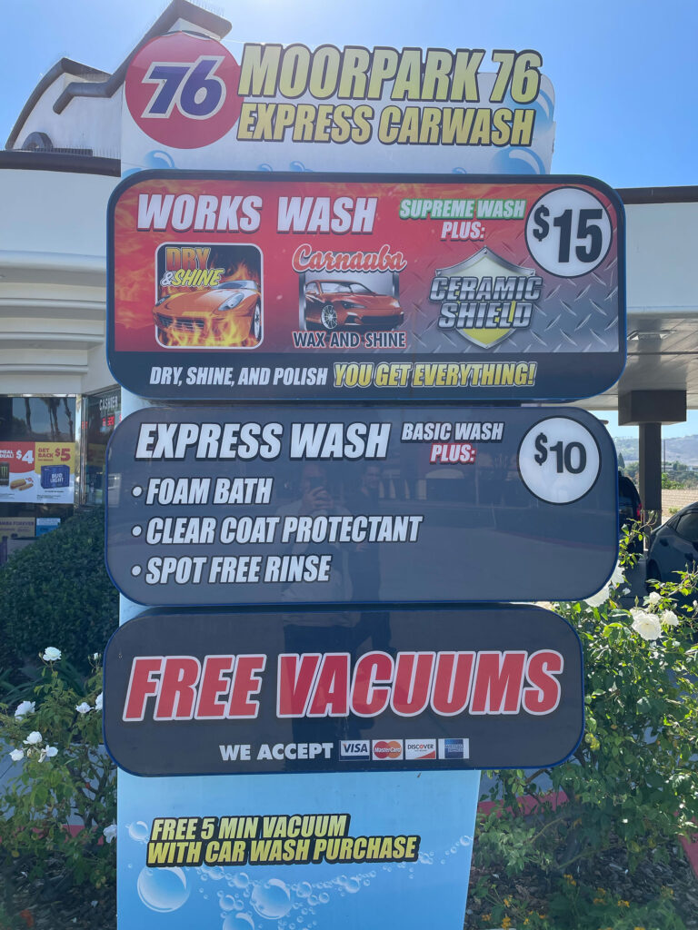 Exterior view of Moorpark Express Wash in Moorpark, CA